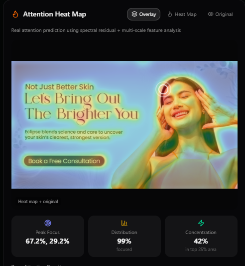 AdMagic attention heatmap